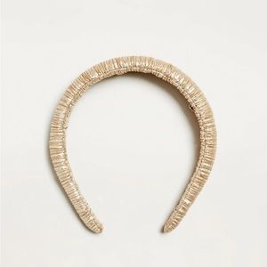 Loeffler Randall Marina Gold Puffy Headband